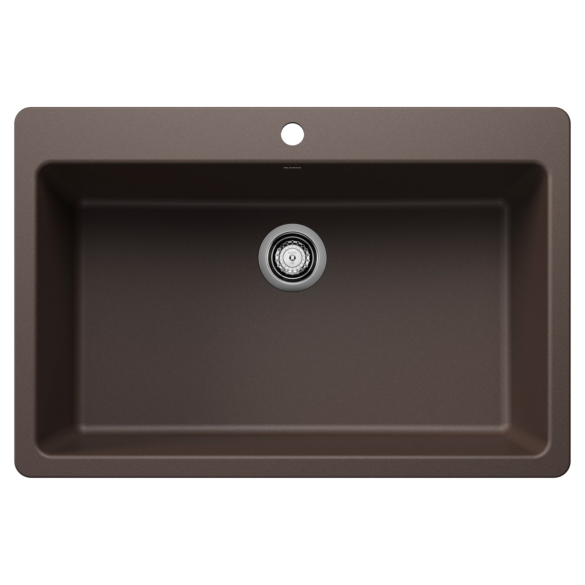 BLANCO Liven SILGRANIT 33" Super Single Dual Mount Kitchen Sink - Café