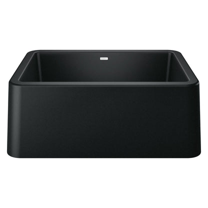 BLANCO 402531 Ikon 27" Apron Single Bowl Farmhouse Sink - Coal Black