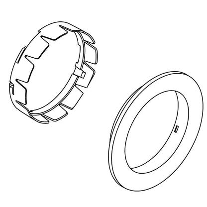 KOHLER K-1081347 Escutcheon Assembly, Brushed Chrome