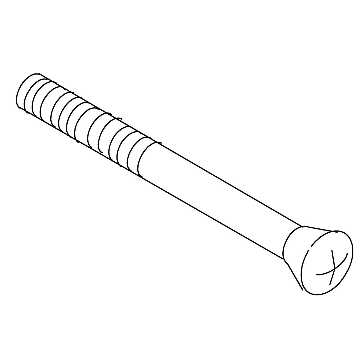 KOHLER K-40492 Screw, #8-32 x 2 7/8, Matte Black