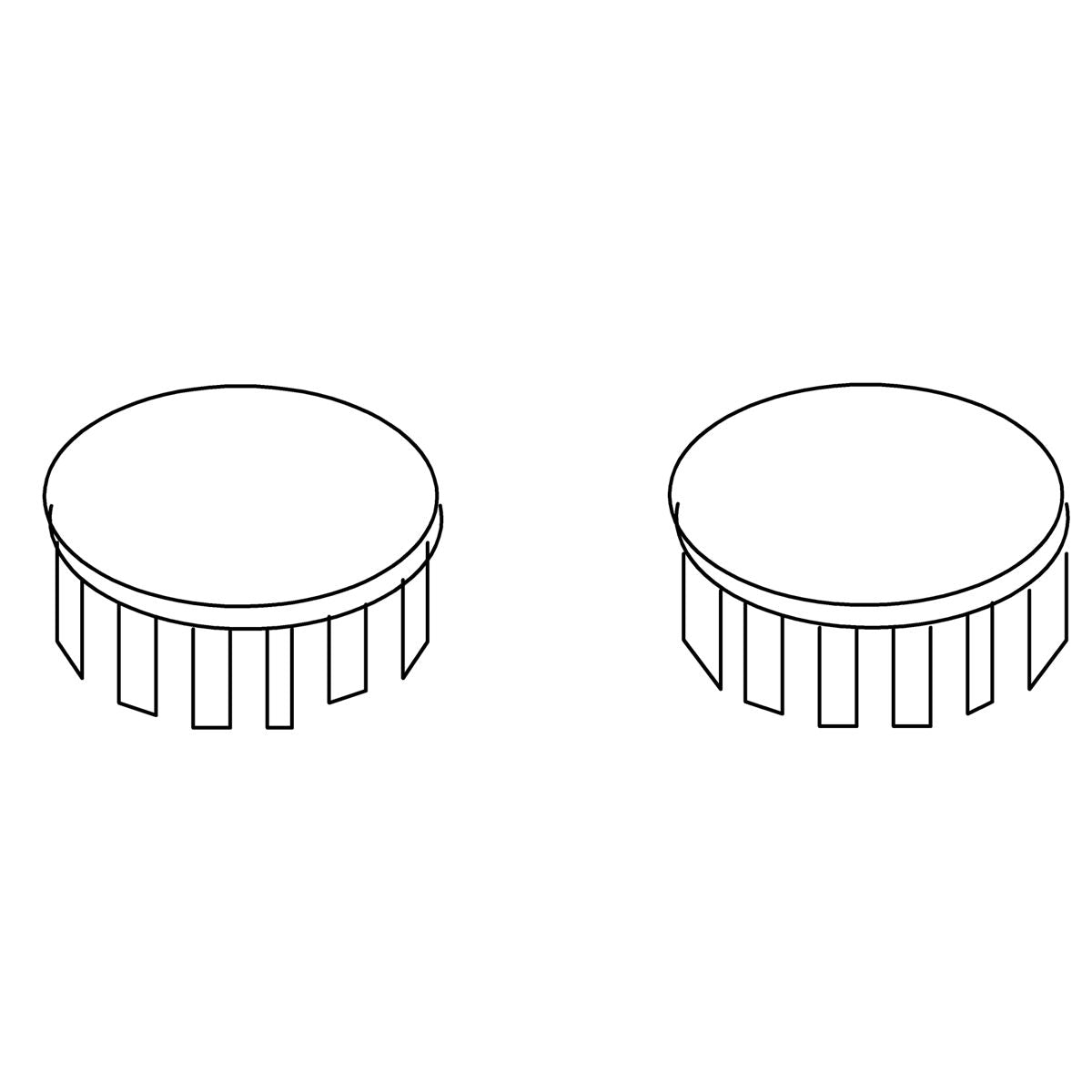 KOHLER K-97388 Cap Kit, Seat Hinge, Pair, Vibrant Brushed Bronze