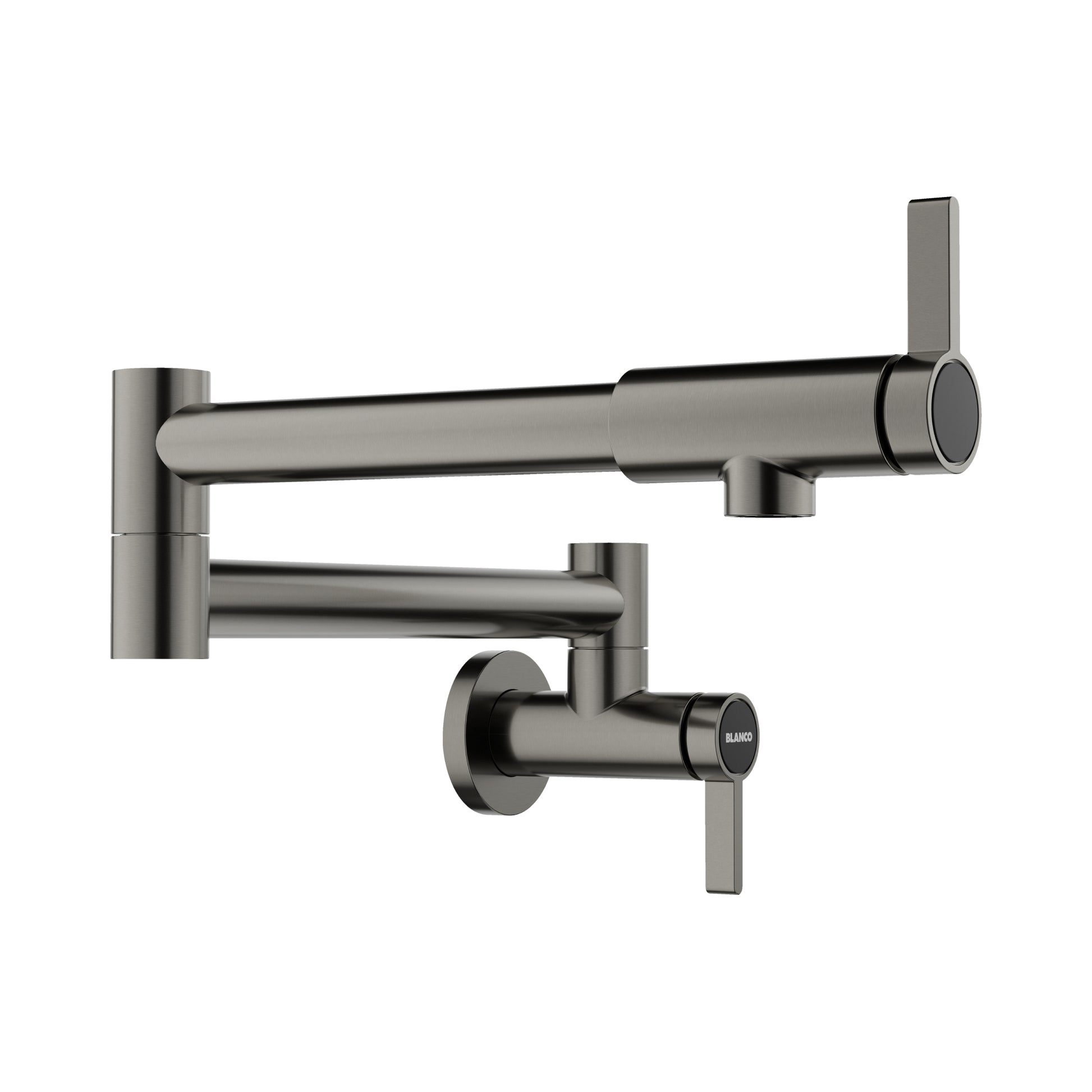 BLANCO Culina II Wall-Mounted Pot Filler - Satin Dark Steel