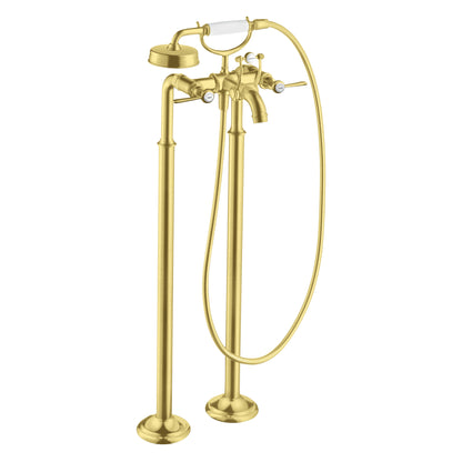 AXOR Montreux 2-Handle Freestanding Tub Filler Trim with Lever Handles and 1.8 GPM Handshower