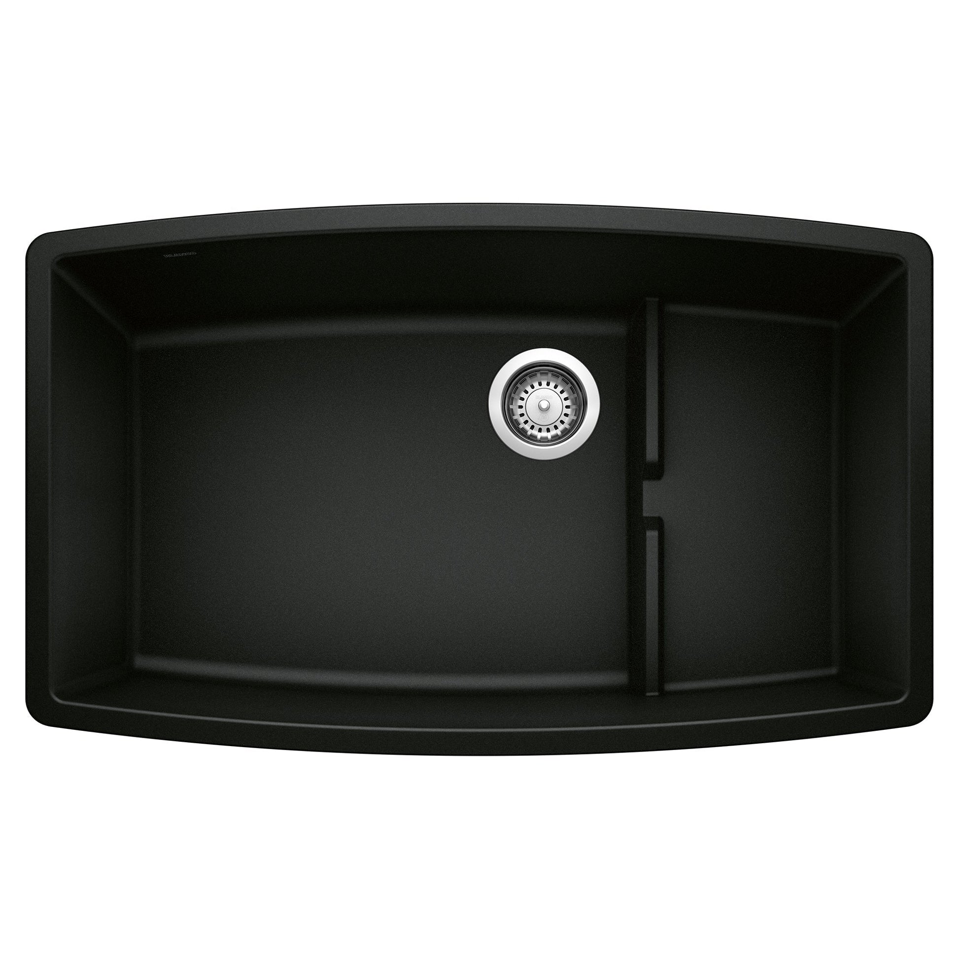 BLANCO 442936 Performa Cascade Kitchen Sink with Colander - Coal Black