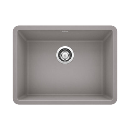 BLANCO 522413 Precis 24" Single Bowl Kitchen Sink - Metallic Gray