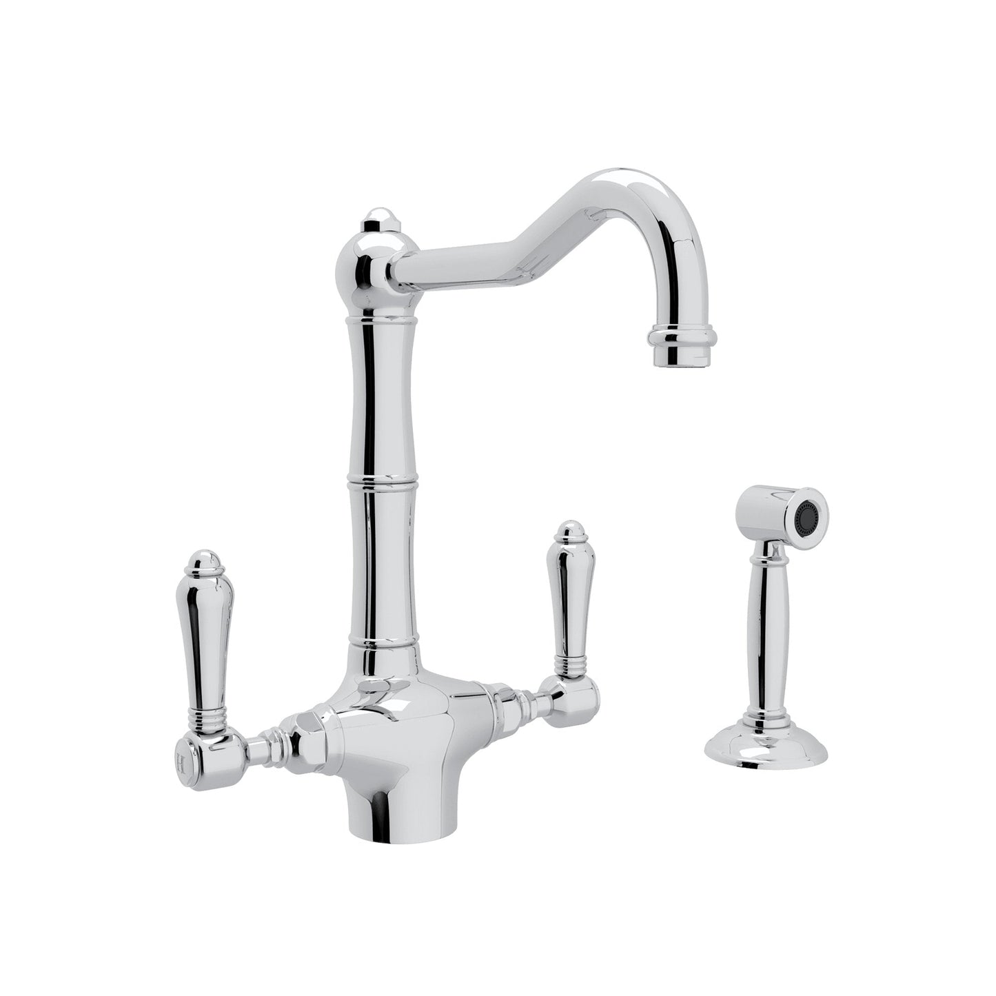 ROHL A1679WS Acqui® Two Handle Kitchen Faucet With Side Spray