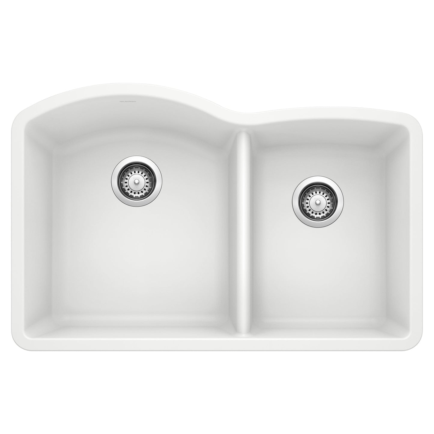 BLANCO 440180 Diamond 1-3/4 Double Bowl Kitchen Sink - White