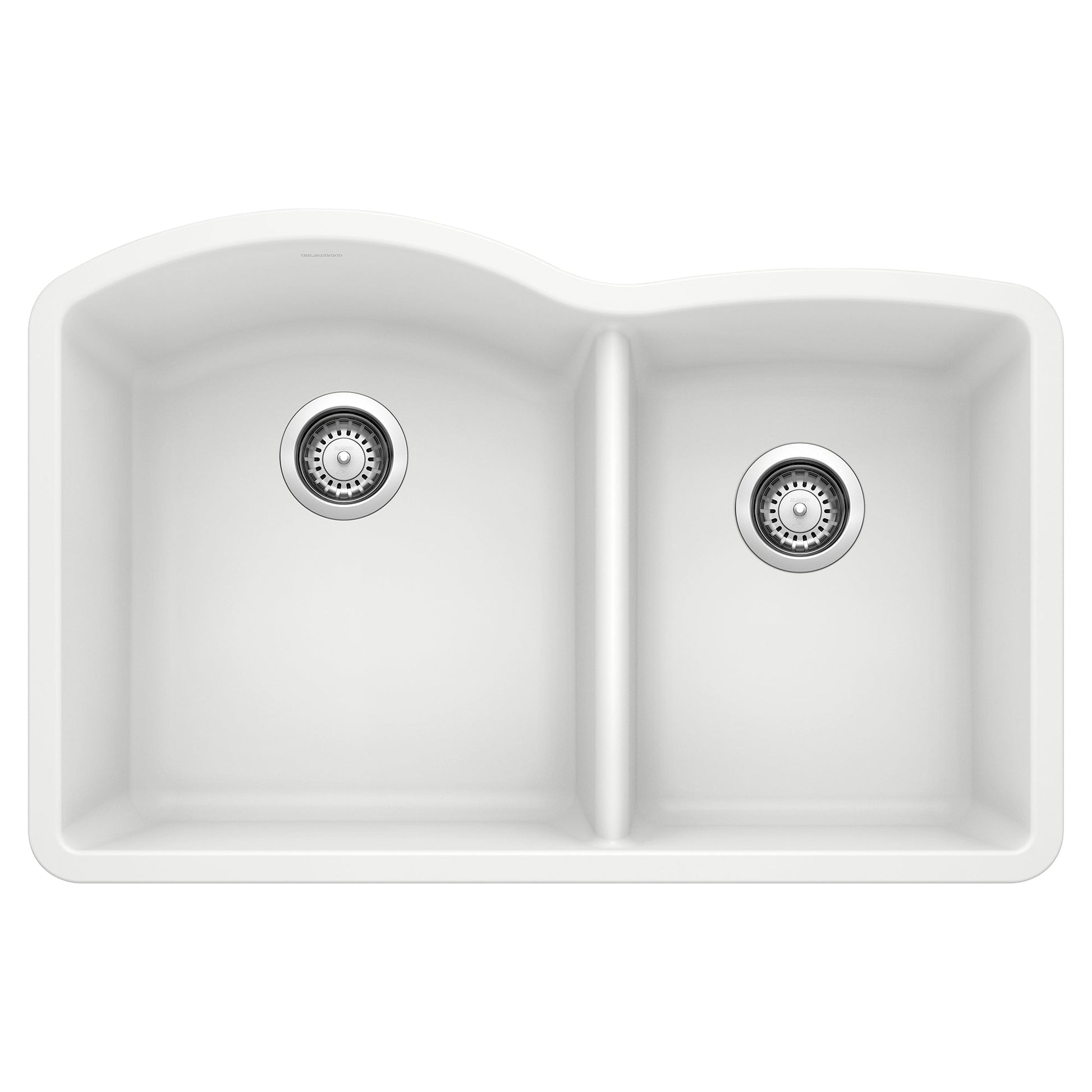 BLANCO 440180 Diamond 1-3/4 Double Bowl Kitchen Sink - White