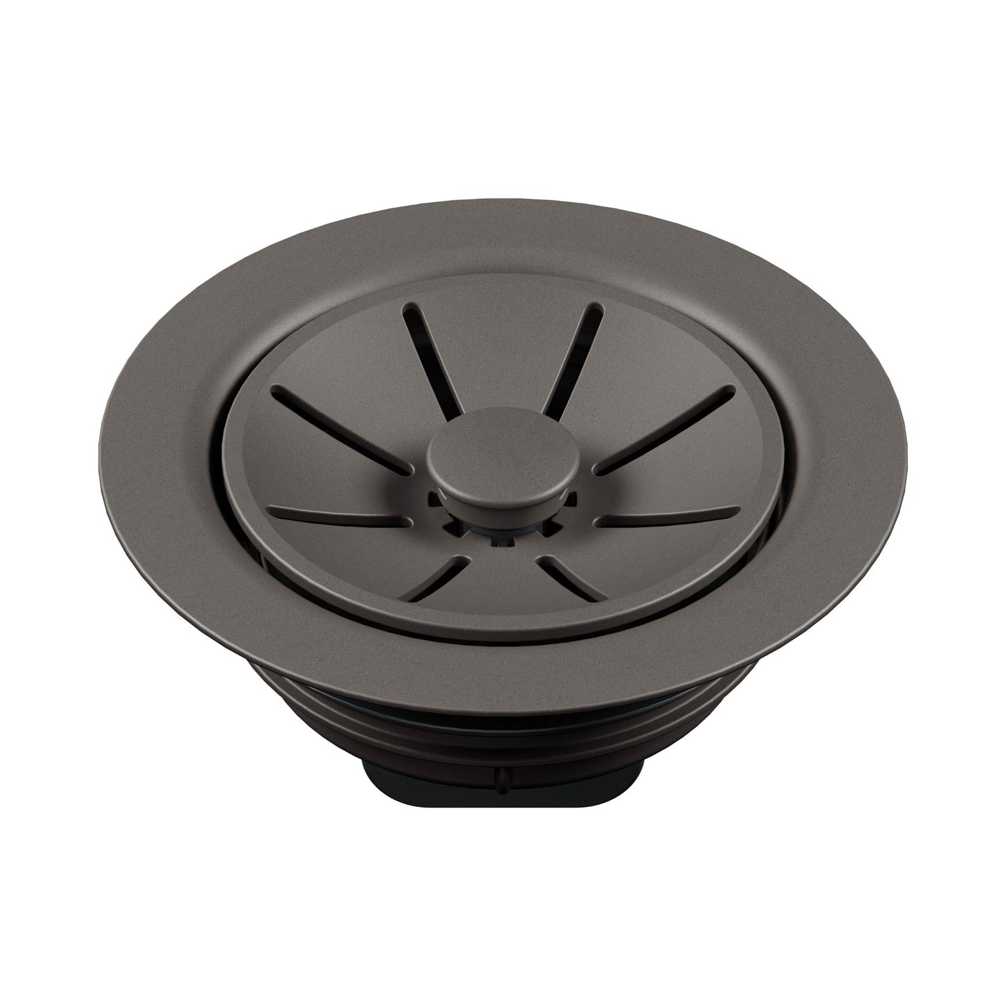 BLANCO Essential Silgranit Color-Matched Disposal Flange Insert with Waste Scraper - Volcano Gray