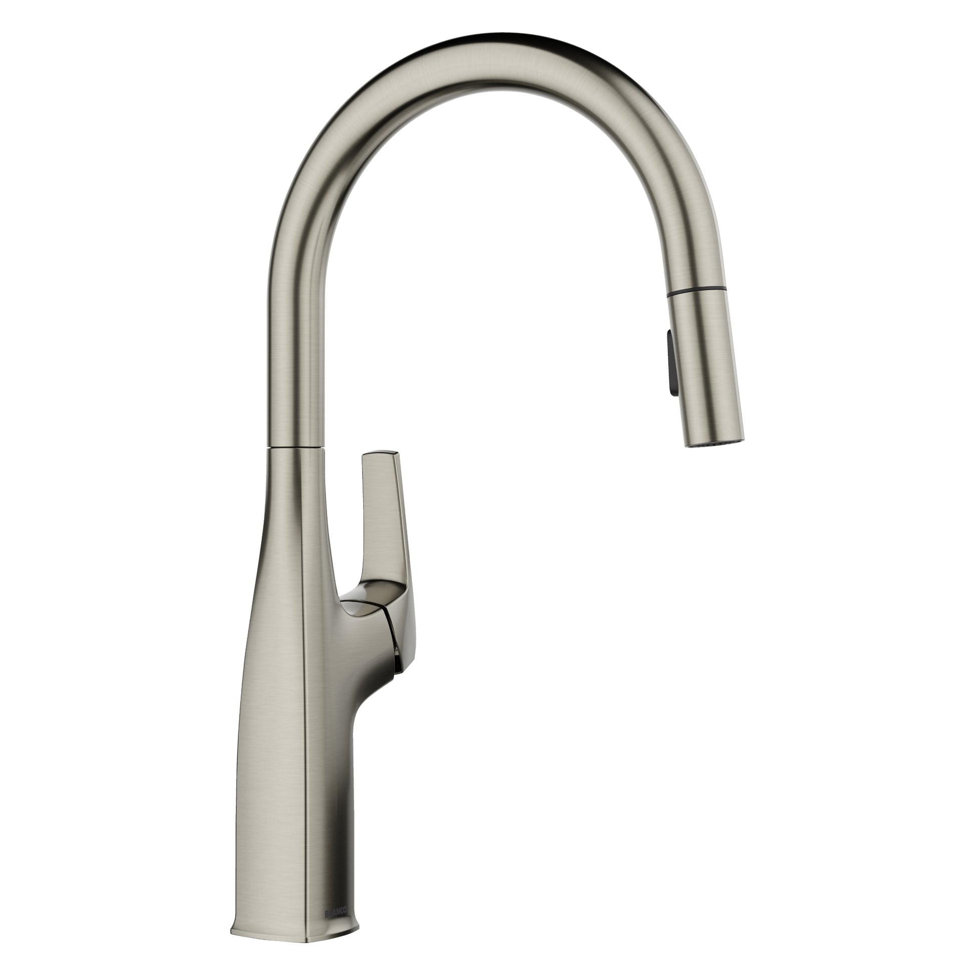 BLANCO Rivana High Arc Pull-Down Dual-Spray Kitchen Faucet - Satin Platinum