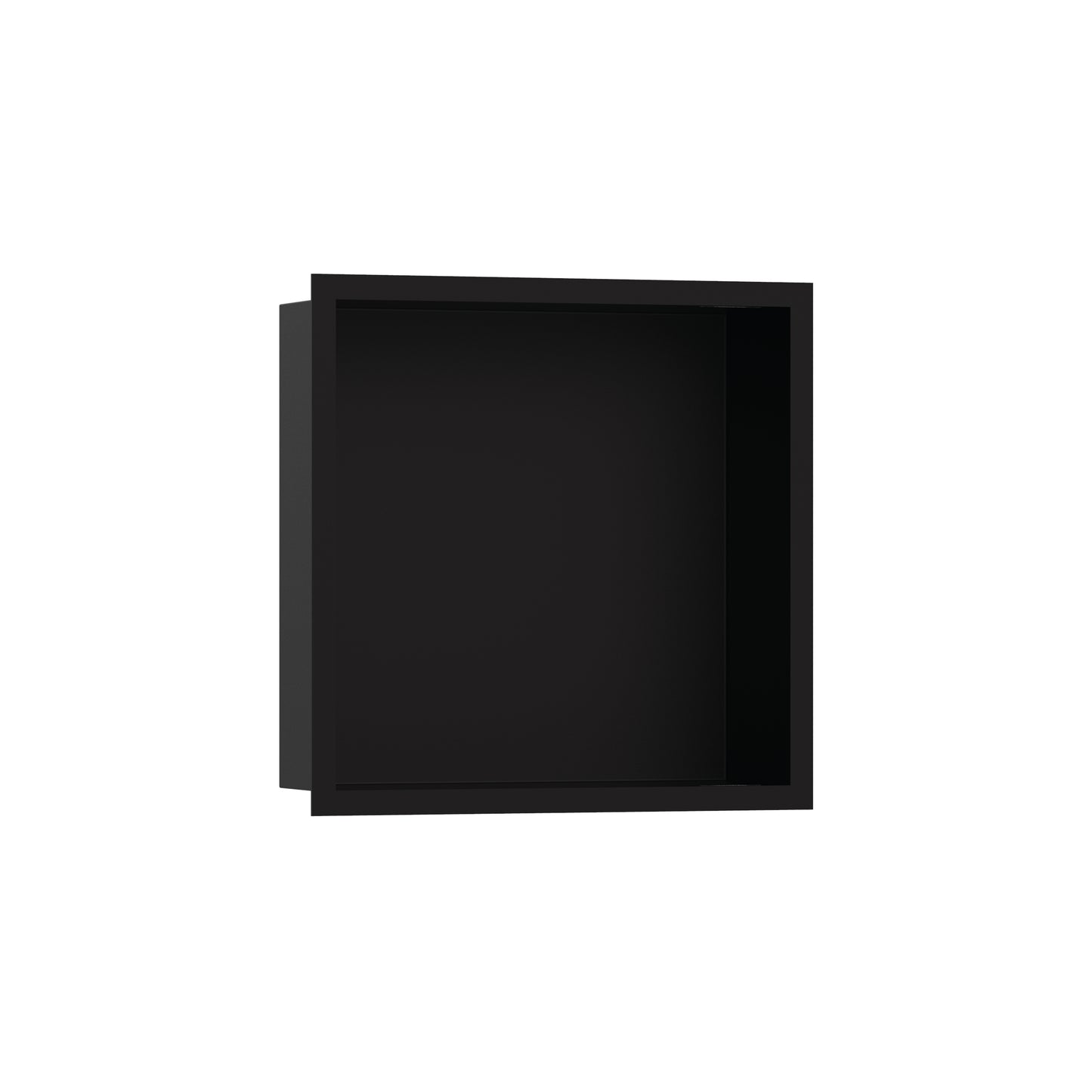 hansgrohe XtraStoris Individual Wall Niche Matte Black with Design Frame 12"x 12"x 4"