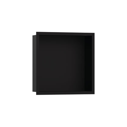 hansgrohe XtraStoris Individual Wall Niche Matte Black with Design Frame 12"x 12"x 4"