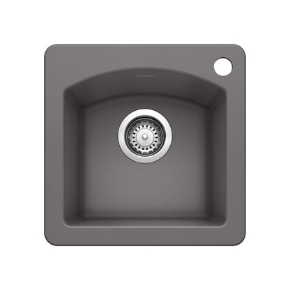 BLANCO 441477 Diamond Dual Mount Bar Sink - Cinder