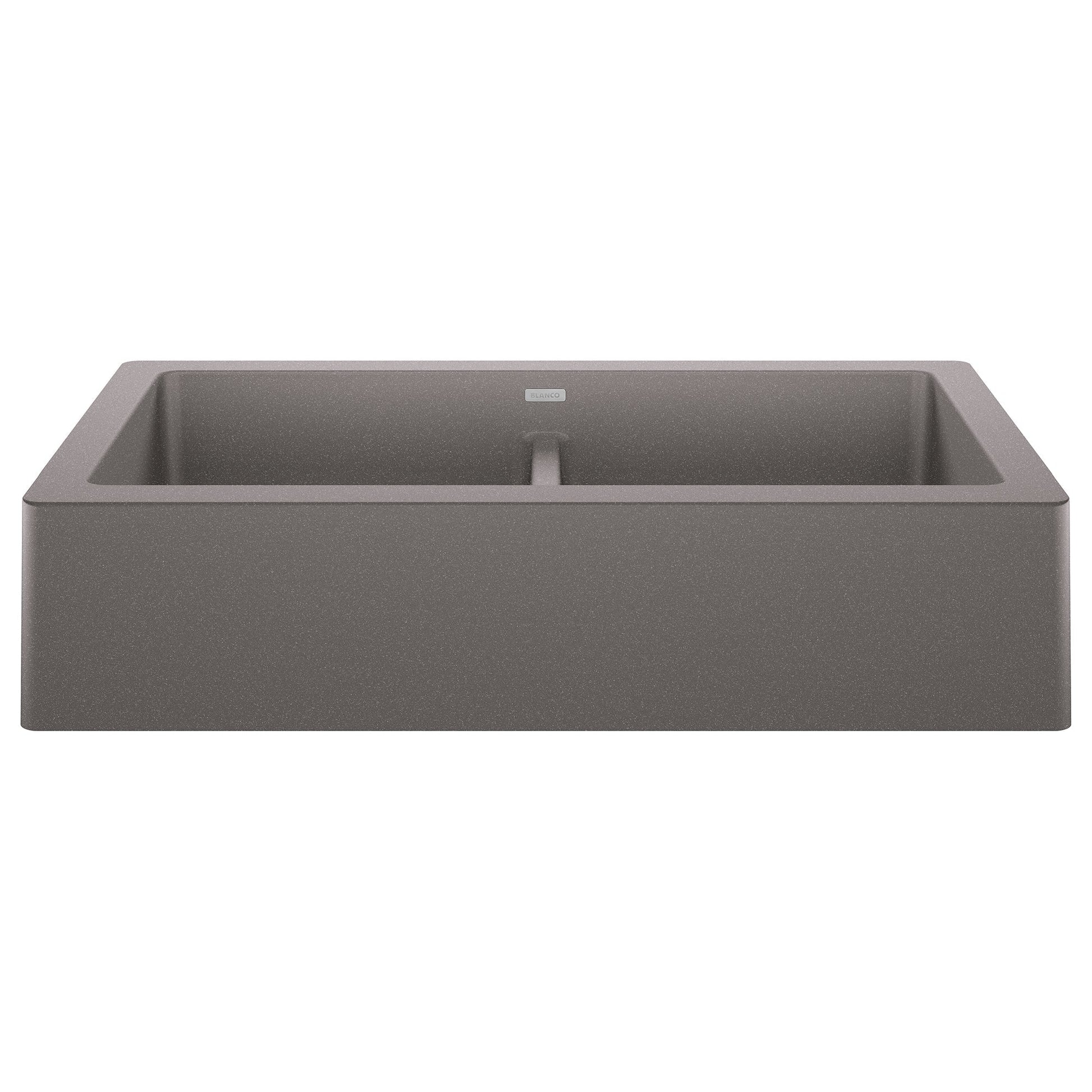 BLANCO 526549 Vintera 33" Equal Double Apron Farmhouse Sink - Metallic Gray