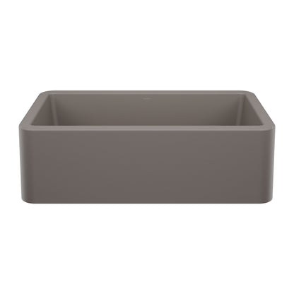 BLANCO 443114 Ikon 33" Apron Single Bowl Farmhouse Sink - Volcano Gray