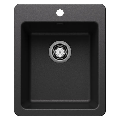 BLANCO Liven SILGRANIT 17" Dual Mount Bar Sink - Anthracite