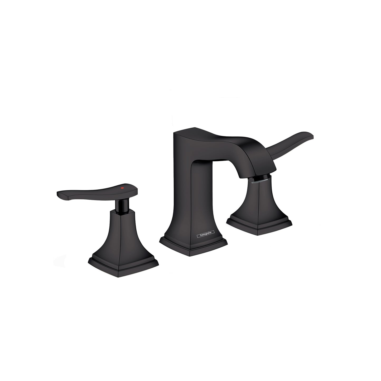 hansgrohe Metropol Classic Widespread Faucet 110 with Lever Handles and Pop-Up Drain, 1.2 GPM