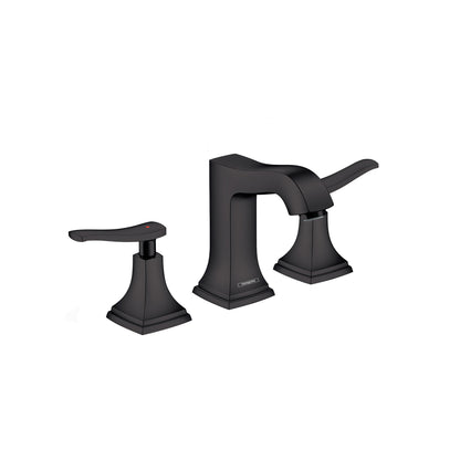 hansgrohe Metropol Classic Widespread Faucet 110 with Lever Handles and Pop-Up Drain, 1.2 GPM