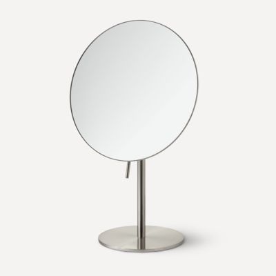 Robern 5M0008FUUN70 Freestanding Magnification Mirror, 5X Magnification, Satin Nickel