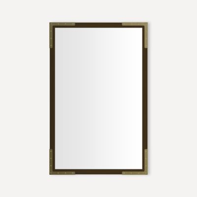 Robern CC2030D4ND35TU Industrial Metal Cabinet, 20" x 30" x 4", Bronze with Aged Brass, Electric Upgrade: Magnetic Strip, Int