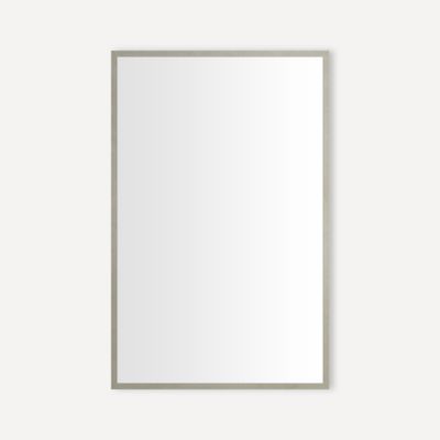 Robern CC2030D4TF69SC Thin Framed Metal Cabinet, 20" x 30" x 4", Brushed Pewter, Slow-Close Hinges