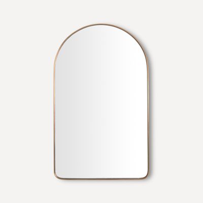 Robern CM2440A87 Arch Metal Mirror, 24" x 40" x 1-3/16", Aged Brass