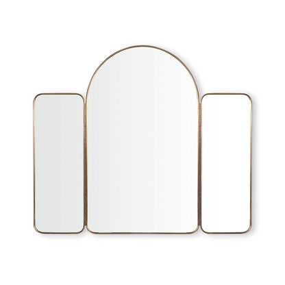 Robern CM4740T87 Triptych Metal Mirror, 47" x 40" x 1-1/16", Aged Brass
