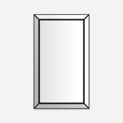 Robern D2C2441D4MF83SP Murray Hill Cabinet, Facet, 24" x 41" x 4", Matte Black