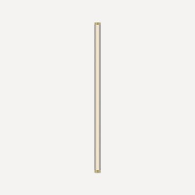 Robern JLA36FKSC3D86K Lighting, Sconce, 1-3/8" x 36" x 2", Fluted, Brass, Dimmable, Warm White (3000K)