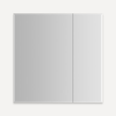 Robern MR3030D4FBE4L M Series Reserve Cabinet, 30" × 30" × 4", Double Door, Bevel Edge, Electric+ Upgrade