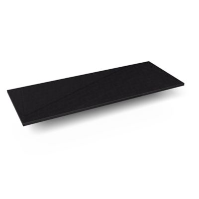 Robern TE49G90 Quartz Stone Vanity Top, 49" x 3/4" x 19", Dry Top, Lava Black