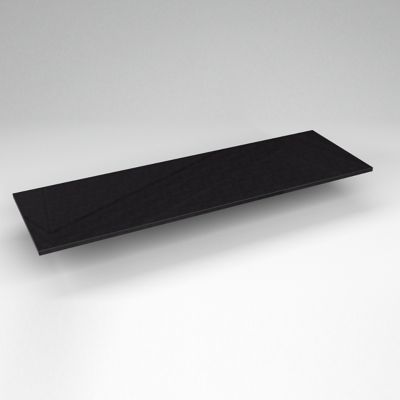 Robern TE61G90 Quartz Stone Vanity Top, 61" x 3/4" x 19", Dry Top, Lava Black
