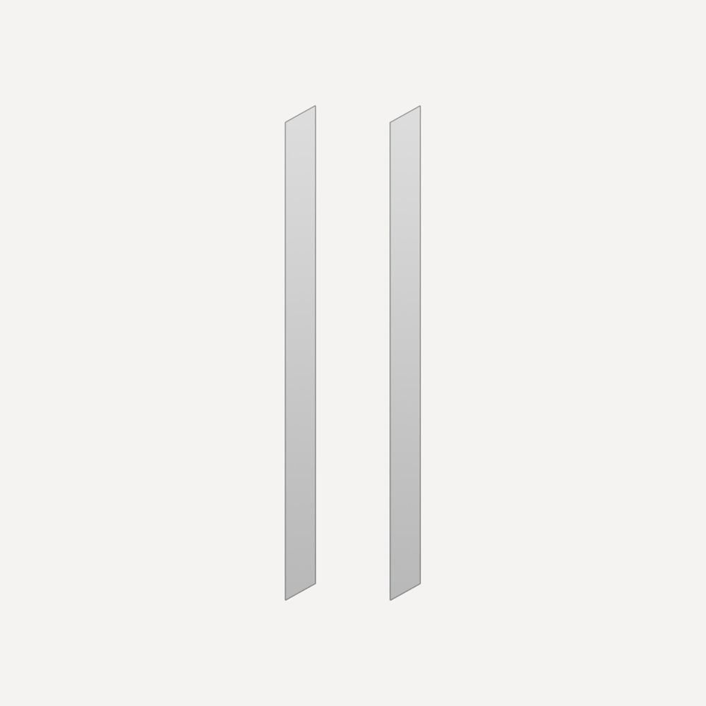 Robern USMK27D6SRP Cabinet Side Kits, 6" x 27" x 2/25", Semi-Recessed, for Cabinets