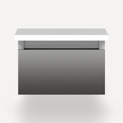 Robern VM12H1D21F11N 12" x 7-1/2" x 21", Tinted Gray Mirror, Full Drawer