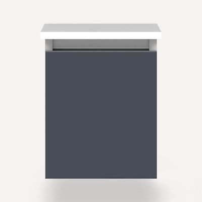 Robern VM12H2D21F17N 12" x 15" x 21", Matte Slate, Full Drawer
