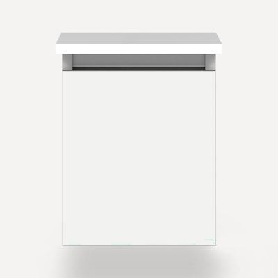 Robern VM12H2D21F21S 12" x 15" x 21", White, Full Drawer, Selectable Night Light, 2700K/4000K Temperature (Warm/Cool Light)