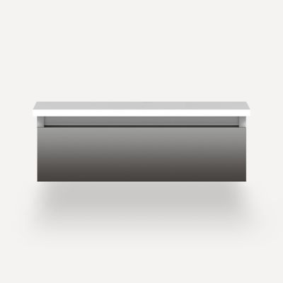 Robern VM24H1D21F11S 24" x 7-1/2" x 21", Tinted Gray Mirror, Full Drawer, Selectable Night Light, 2700K/4000K Temperature (Wa