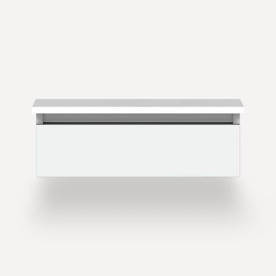 Robern VM24H1D21F26N 24" x 7-1/2" x 21", Matte White, Full Drawer