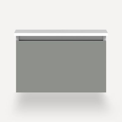 Robern VM24H2D21F27N 24" x 15" x 21", Matte Gray, Full Drawer