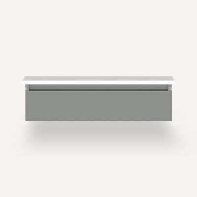 Robern VM30H1D21F27S 30" x 7-1/2" x 21", Matte Gray, Full Drawer, Selectable Night Light, 2700K/4000K Temperature (Warm/Cool 