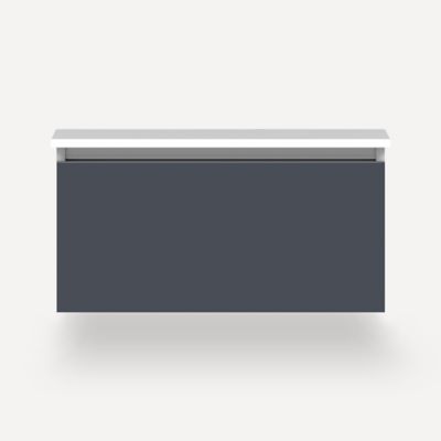 Robern VM30H2D21F17S 30" x 15" x 21", Matte Slate, Full Drawer, Selectable Night Light, 2700K/4000K Temperature (Warm/Cool Li