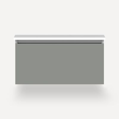 Robern VM30H2D21F27S 30" x 15" x 21", Matte Gray, Full Drawer, Selectable Night Light, 2700K/4000K Temperature (Warm/Cool Lig