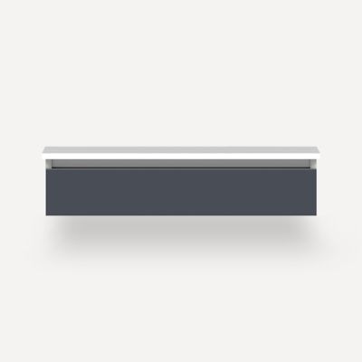Robern VM36H1D21F17S 36" x 7-1/2" x 21", Matte Slate, Full Drawer, Selectable Night Light, 2700K/4000K Temperature (Warm/Cool