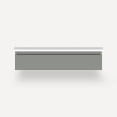Robern VM36H1D21F27S 36" x 7-1/2" x 21", Matte Gray, Full Drawer, Selectable Night Light, 2700K/4000K Temperature (Warm/Cool 