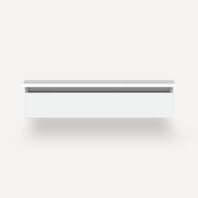 Robern VM36H1D21R26S 36" x 7-1/2" x 21", Matte White, False Front Drawer, Selectable Night Light, 2700K/4000K Temperature (Wa
