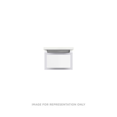 Robern VP12H1D21F28S76 Modular Vanity, 12" x 7-1/2" x 21", Matte Black, Chrome Frame, Full Drawer, Selectable Night Light, 27