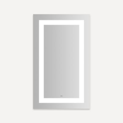 Robern YM2440RIFPD4 Vitality Lighted Mirror, 24" x 40" x 1-3/4", Inset Light Pattern, Cool White (4000K), Dimmable, Defogger