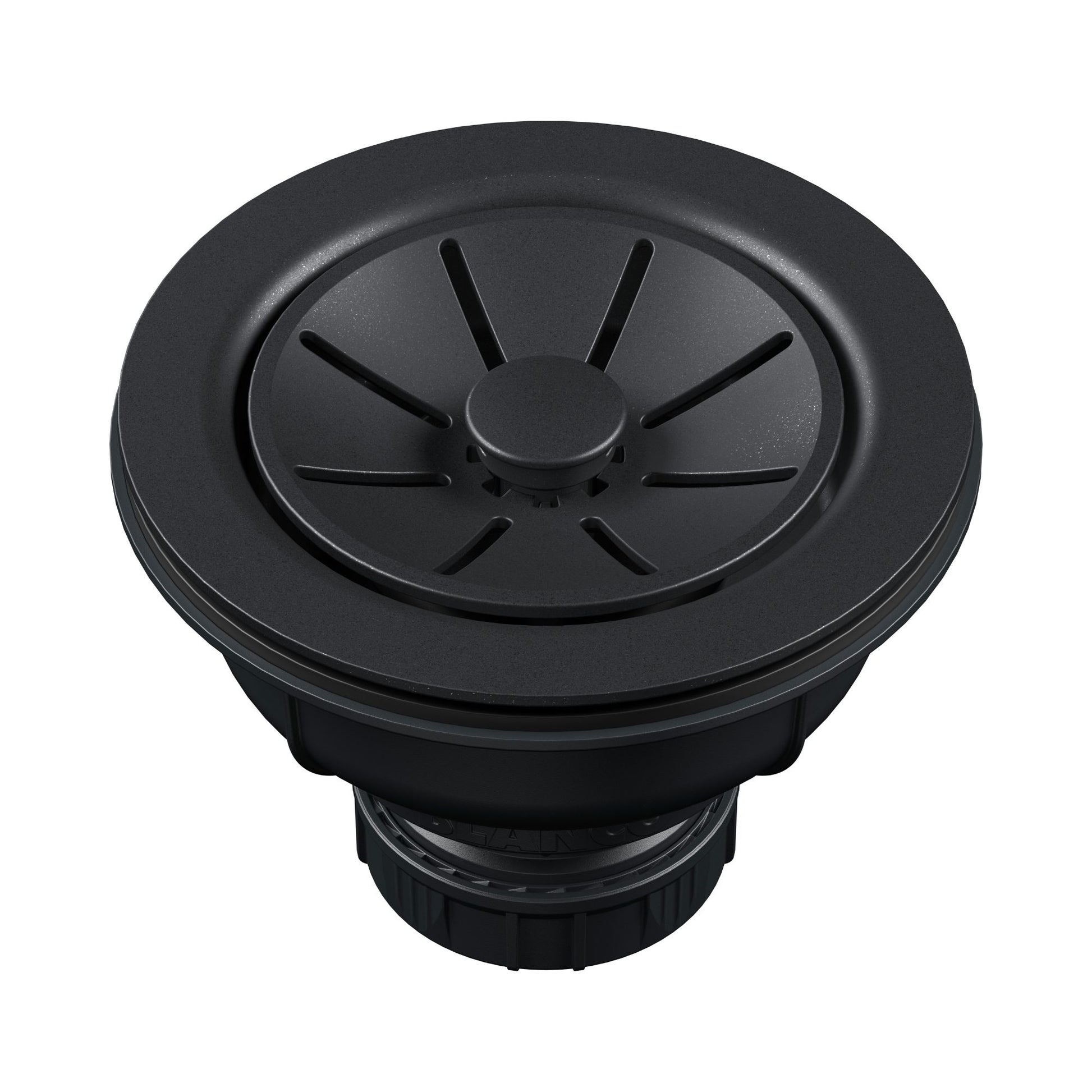 BLANCO Essential Silgranit Color-Matched 3.5" Basket Strainer with Turn-to-Close Design - Anthracite