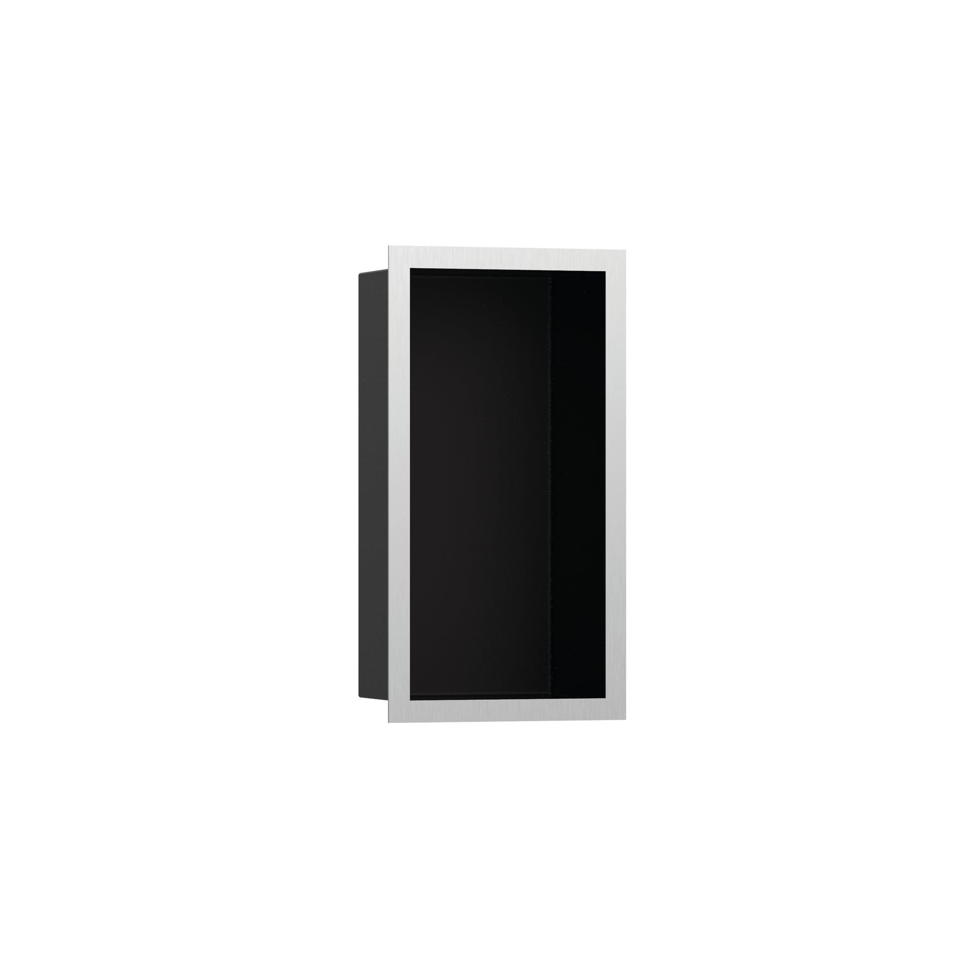 hansgrohe XtraStoris Individual Wall Niche Matte Black with Design Frame 12"x 6"x 4"