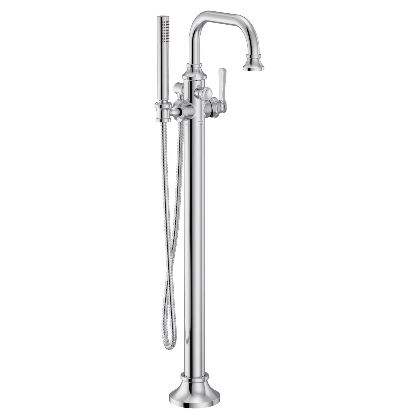 one-handle tub filler includes hand shower